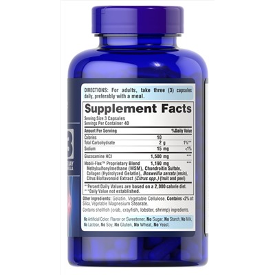 Puritan's Pride Double Strength Glucosamine, Chondroitin & MSM Joint Soother®