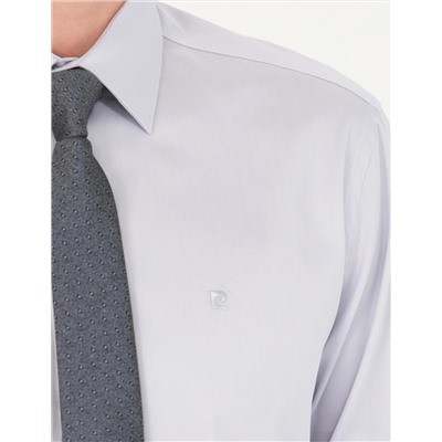 Gri Slim Fit Uzun Kollu Basic Gömlek
