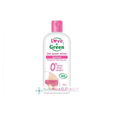Love&Green Gel Lavant Intime Apaisant BIO 200ml