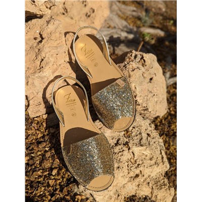 AB. Zapatos 320-5 platino+PELLE-007-17 oro