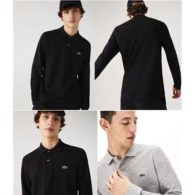 Мужское поло с длинным рукавом Lacost*e 👔