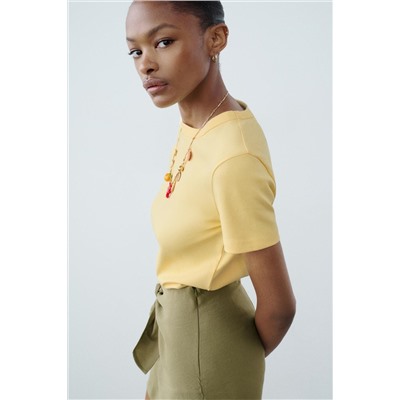 SHORT SLEEVE INTERLOCK T-SHIRT
