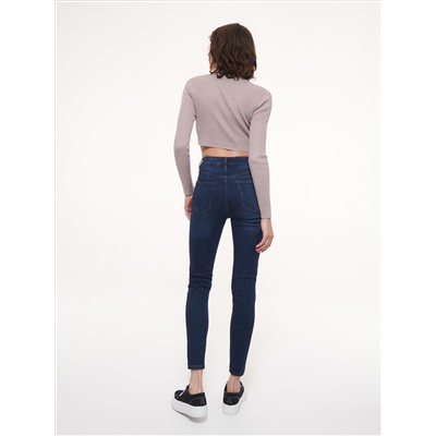 Slim-Jeans mit hoher Leibhöhe