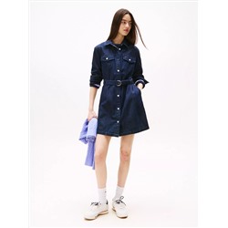 Tommy Jeans Belted Denim Shirtdress