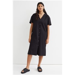 Geknöpftes Jerseykleid