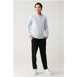 Avva, Erkek Siyah Yandan Cepli Bağcıklı Jogger Pantolon B003005