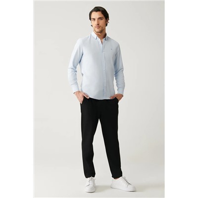 Avva, Erkek Siyah Yandan Cepli Bağcıklı Jogger Pantolon B003005