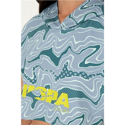 Kadın Koyu Yeşil Kapüşonlu Sweatshirt