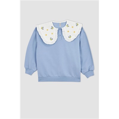 Defacto Kız Çocuk Relax Fit Sweatshirt Z5690A623SP
