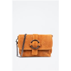 Bandolera de piel Albertina - Camel
