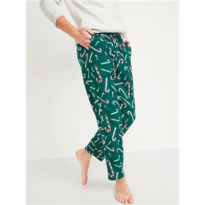 Printed Flannel Pajama Pants for Men