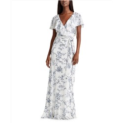 Lauren Ralph Lauren Capelette Foil Printed Dress
