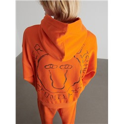 Hoodie in kräftigem Farbton