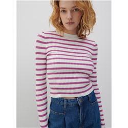 Bluse mit gesprenkelter Textur