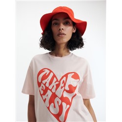 T-Shirt im Regular-Fit mit farbigem Druck