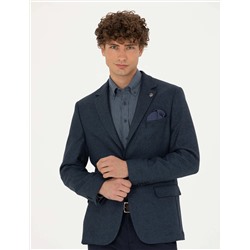 Açık Lacivert Slim Fit Ceket