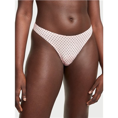 VICTORIA'S SECRET Stretch Cotton High-Leg Scoop Thong Panty