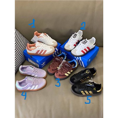 Детские кеды  Adida*s SAMBA   Много разных расцветок  Натуральная кожа. ЭКСПОРТ