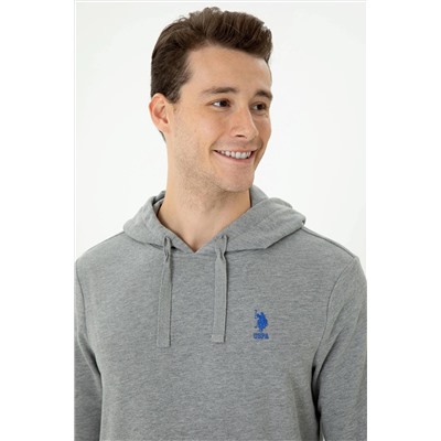 Erkek Gri Melanj Sweatshirt