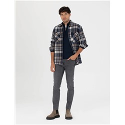 Antrasit Slim Fit Jean Pantolon