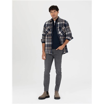 Antrasit Slim Fit Jean Pantolon
