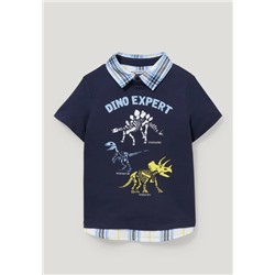 Dino - Kurzarmshirt - 2-in-1-Look