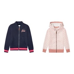 PEPPERTS® Mädchen Sweatjacke, mit Baumwolle