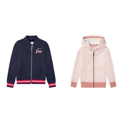 PEPPERTS® Mädchen Sweatjacke, mit Baumwolle