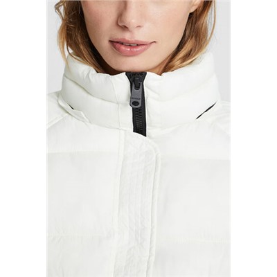 Chaqueta corta acolchada doble capucha