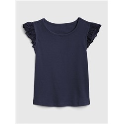 Toddler Eyelet Flutter T-Shirt