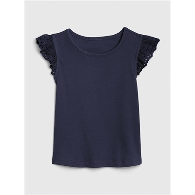 Toddler Eyelet Flutter T-Shirt