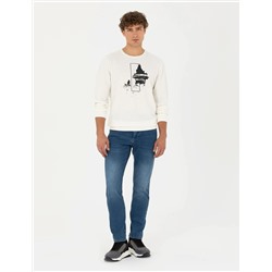 Ekru Regular Fit Sweatshirt