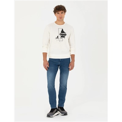 Ekru Regular Fit Sweatshirt