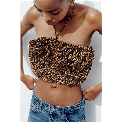 FLORAL BANDEAU TOP