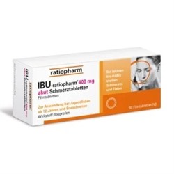 IBU ratiopharm 400 mg akut Schmerztabletten