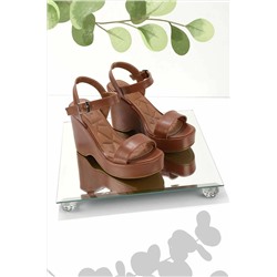 Bambi Taba Kadın Dolgu Topuklu Ayakkabı K05688900309