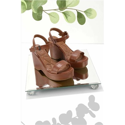 Bambi Taba Kadın Dolgu Topuklu Ayakkabı K05688900309