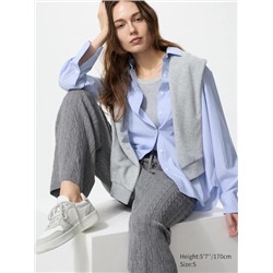 Моющиеся трикотажные брюки с косами