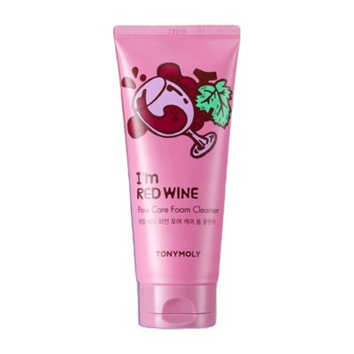 TONYMOLY I'M RED WINE PORE CARE FOAM CLEANSER Очищающая пенка для умывания с экстрактом красного вина 180мл