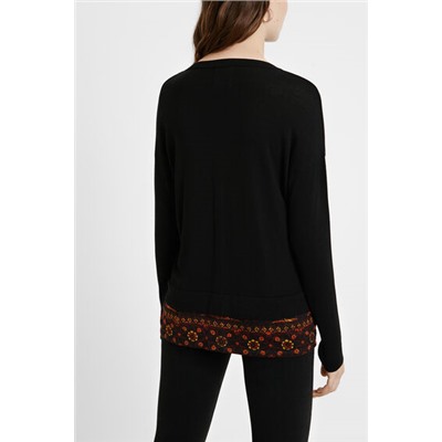 Chaqueta punto boho