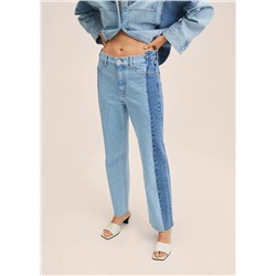 Vaqueros rectos tiro alto -  Mujer | MANGO OUTLET España