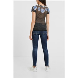 Camiseta punto mandala floral