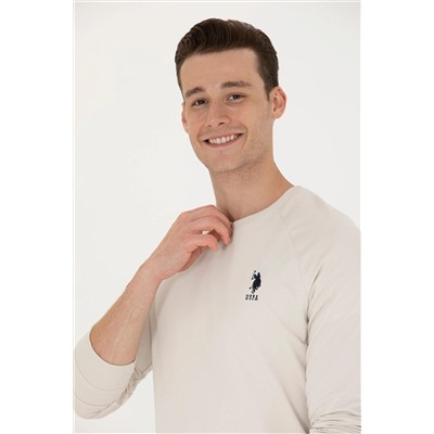 Erkek Taş Basic Sweatshirt