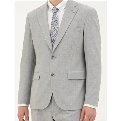 Açık Gri Slim Fit Takım Elbise