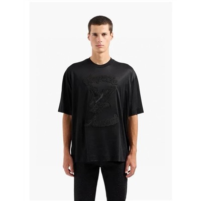Мужская футболка Emporio Arman*i 🖤  Экспорт. Оригинал. Внутренняя этикетка срезана   Материал: лиоцелл, тенсель, хоопок