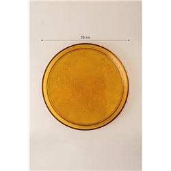 Crocus Servis Tabağı - 28 cm - Amber