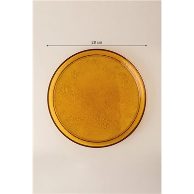 Crocus Servis Tabağı - 28 cm - Amber