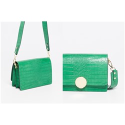 Bandolera de piel Raba Verde