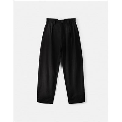 Tailored lyocell blend balloon trousers
