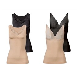 ESMARA® Lingerie Formhemden Damen, 2 Stück, optimale Passform